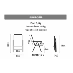 WESTFIELD Sedia Pieghevole Brunner Advancer Small -Ottimale Campeggio Negozio sedia pieghevole advancer small 2